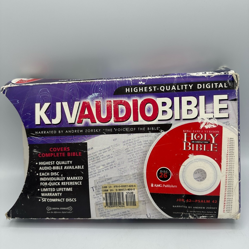 Bible Audio CD KJV Old & New Testament Andrew Zorsky 54 Disc & Case READ